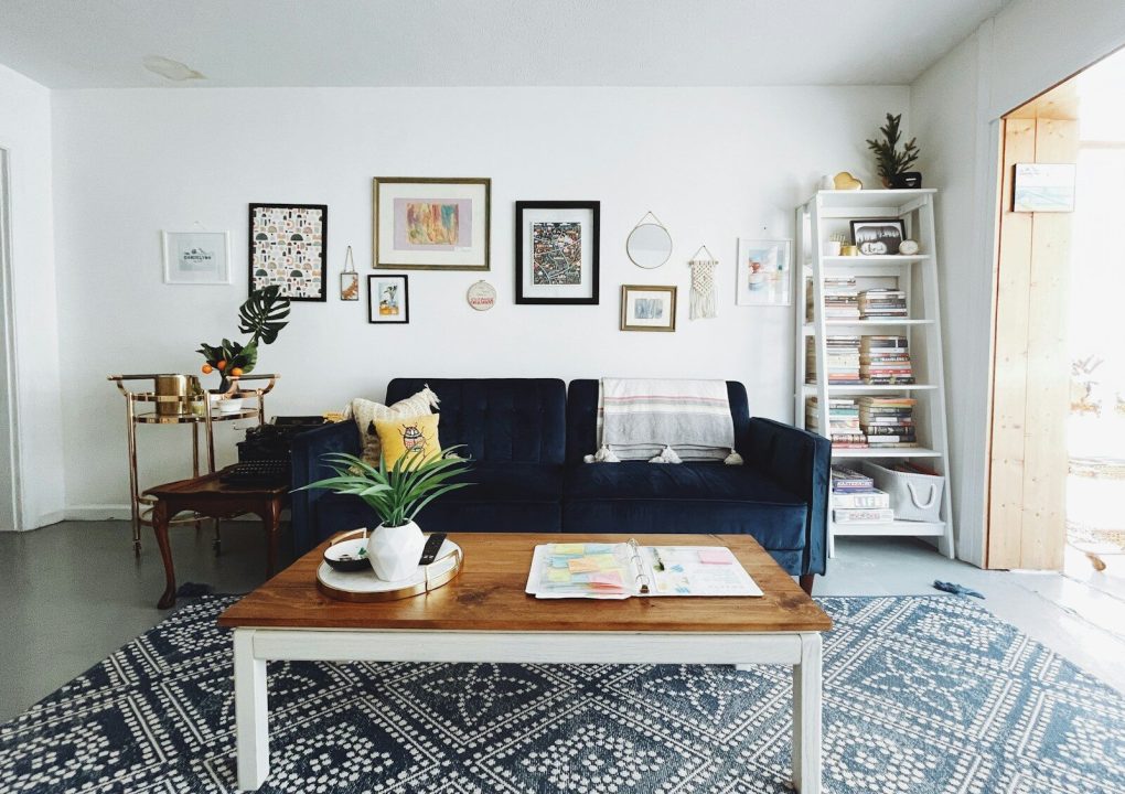 white ceramic plate on brown wooden table